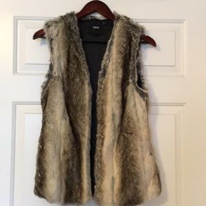 Fur vest. Asos. Size 2.